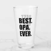 Best Opa Ever German Grandfather Glas (Achterkant)