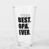 Best Opa Ever German Grandfather Glas (Voorkant)