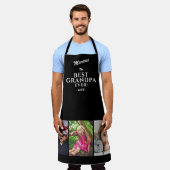 Best opa Ever Keepslag 3 Foto zwart Schort (Gedragen)