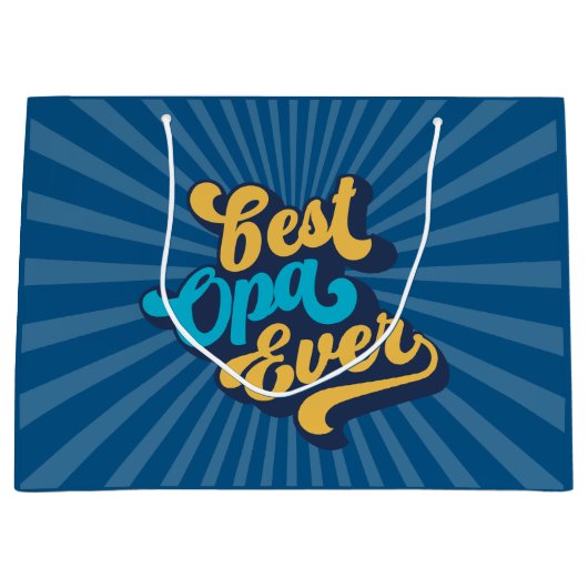 Best Opa Ever Vaderdag Groot Cadeauzakje (Voorkant)