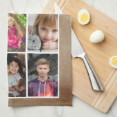 Best opa Family Keepslag 6 Photo Collage Theedoek (Quarter Fold)