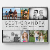 Best opa Rustic Gray Wood 6 Foto Collage Fotoplaat (Voorkant)