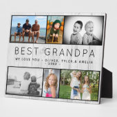 Best opa Rustic Gray Wood 6 Foto Collage Fotoplaat (Zijkant)