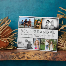 Best opa Rustic Gray Wood 6 Foto Collage Fotoplaat