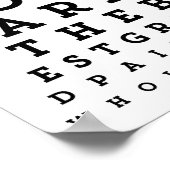 Best opa Typografie | Poster Snellen Chart (Hoek)
