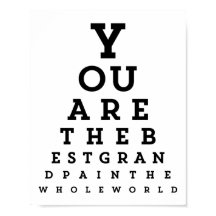Best opa Typografie | Poster Snellen Chart