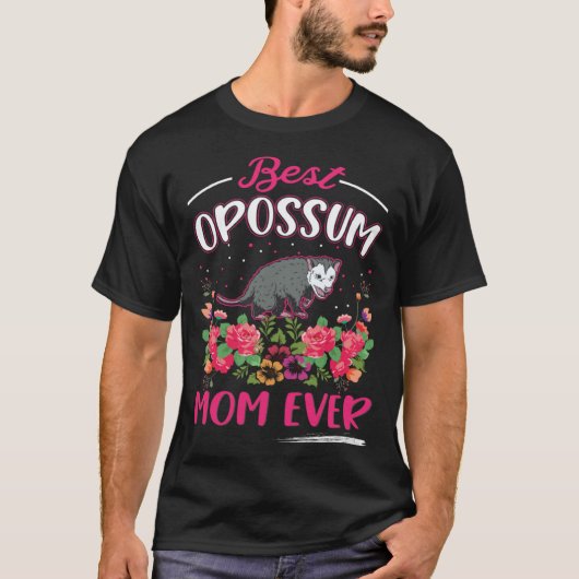 Best Opossum Mom Ever Trash Cat Possum Opossum 1 T-shirt (Voorkant)