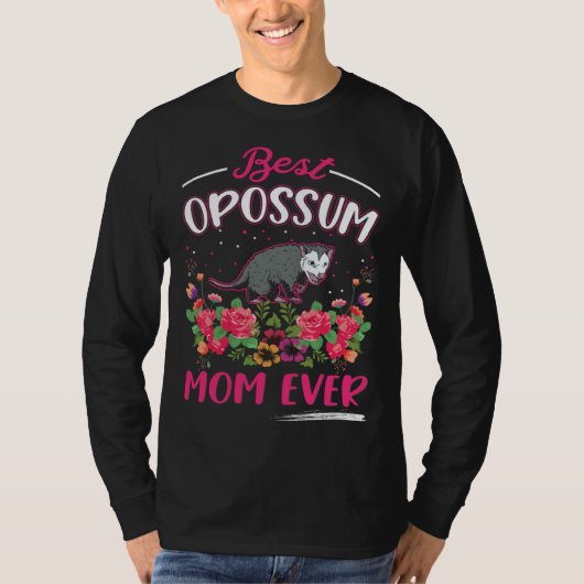 Best Opossum Mom Ever Trash Cat Possum Opossum  1 T-shirt (Voorkant)
