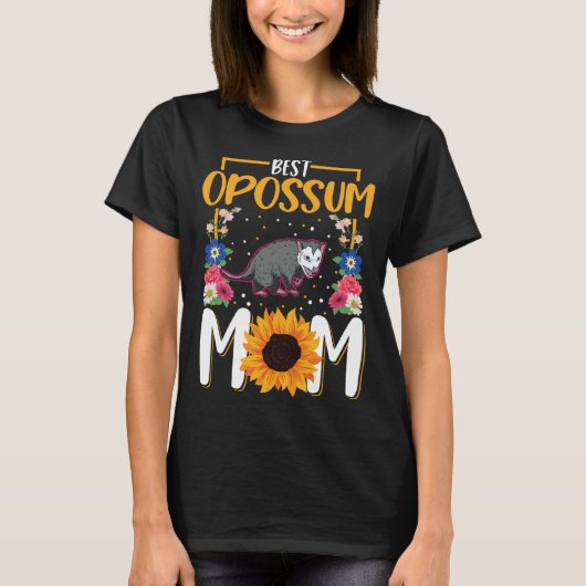 Best Opossum Mom Ever Trash Cat Possum Opossum T-shirt (Voorkant)