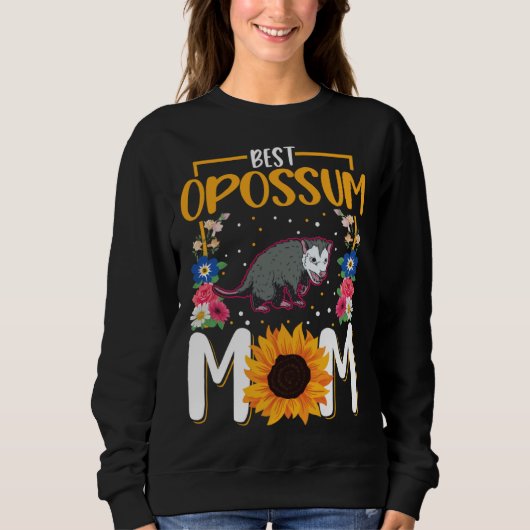 Best Opossum Mom Ever Trash Cat Possum Opossum Trui (Voorkant)