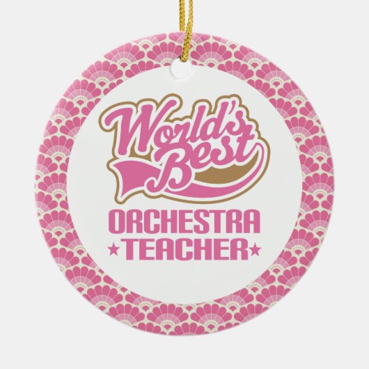 Best Orchestra Teacher Gift Ornament (Voorkant)