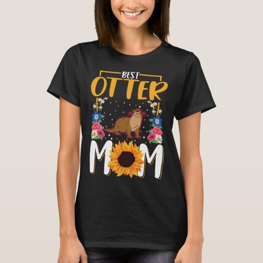 Best Otter Mom Ever  1 T-shirt (Voorkant)