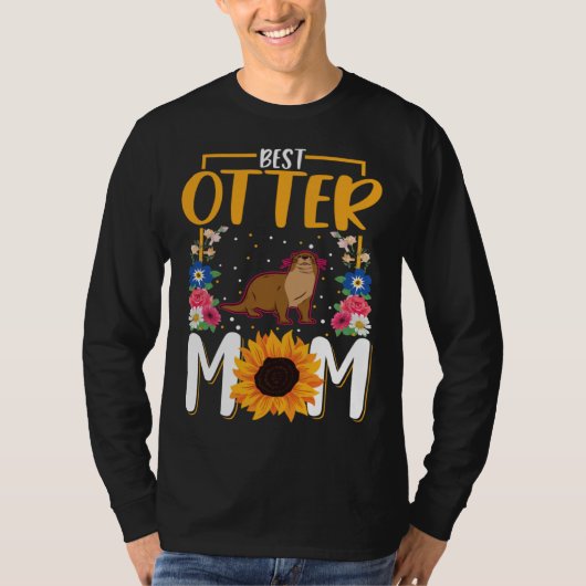 Best Otter Mom Ever  1 T-shirt (Voorkant)
