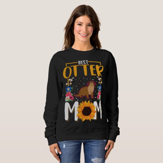 Best Otter Mom Ever  1 Trui (Voorkant volledig)