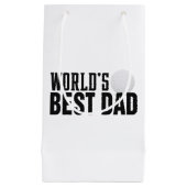 Best Pa Typography Golf ter wereld | Gift Bag Klein Cadeauzakje (Voorkant)