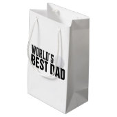 Best Pa Typography Golf ter wereld | Gift Bag Klein Cadeauzakje (Achterkant Gekanteld)