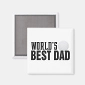 Best Pa Typography Golf ter wereld | Magneet (Voorkant / Achterkant)