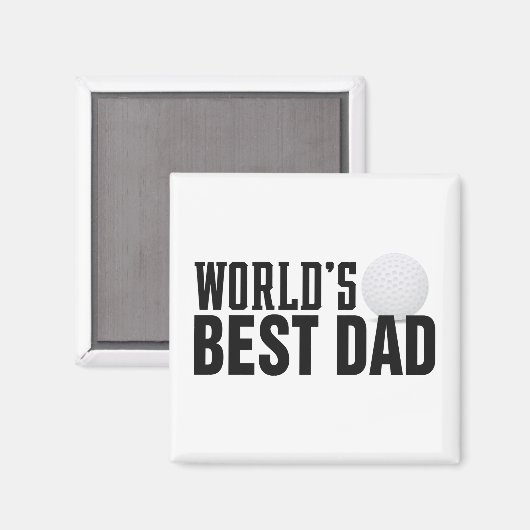 Best Pa Typography Golf ter wereld | Magneet (Voorkant / Achterkant)