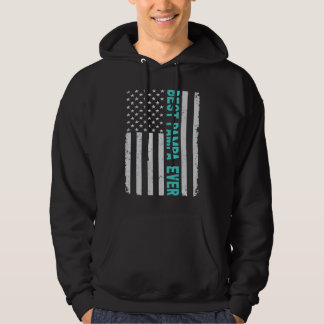 Best Pampa Ever  Fathers Day Vintage American Flag Hoodie