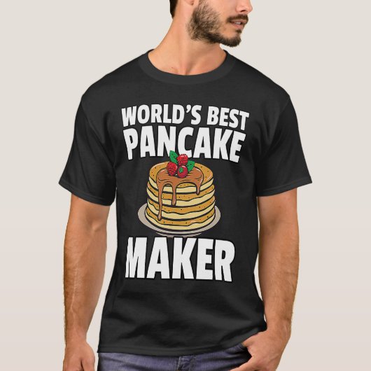 Best Pancake Maker Maker Syrup Breakfast T-shirt (Voorkant)