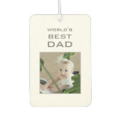 Best Pap 2 Foto Aangepast ter wereld Luchtverfrisser (Voorkant)