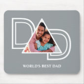 Best Pap Custom Vaderdag Foto Muismat (Voorkant)