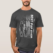 Best Pap Ever Flag Fathers day Grandpa Gift T-shirt (Voorkant)