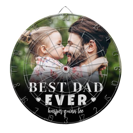 Best Pap Ever Photo Dartbord (Voorkant)