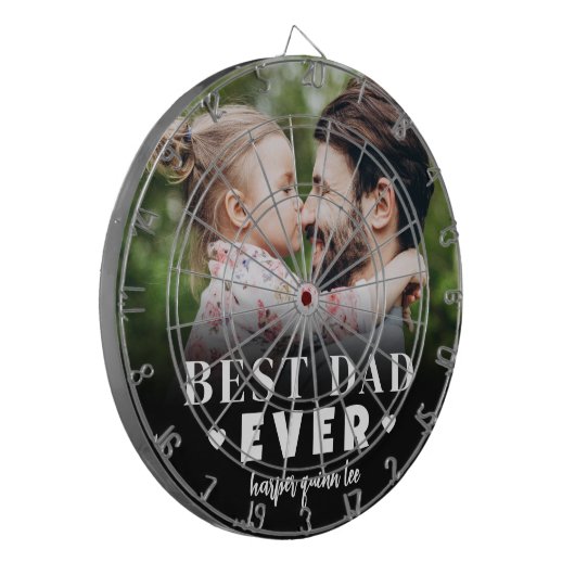 Best Pap Ever Photo Dartbord (Voorkant Links)