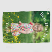 Best Pap Ever Photo Golfhanddoek (Horizontaal)