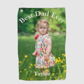 Best Pap Ever Photo Golfhanddoek (Voorkant)