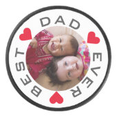 Best Pap Ever Photo Hockey Puck (Voorkant)