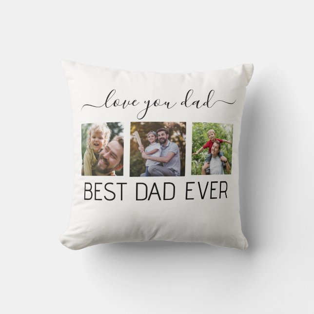 Best Pap Ever Photo Kussen (Voorkant)