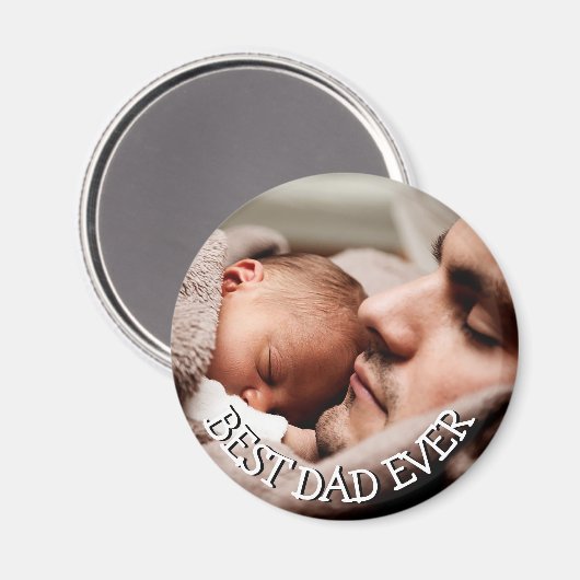Best Pap Ever Photo Magneet (Voorkant / Achterkant)