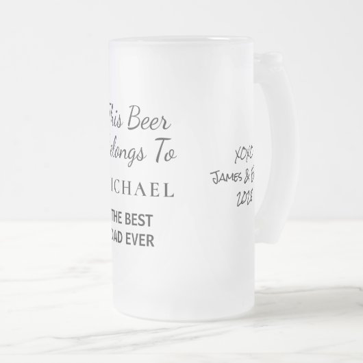 Best Pap Ever Photo Matglas Bierpul (Voorkant rechts)