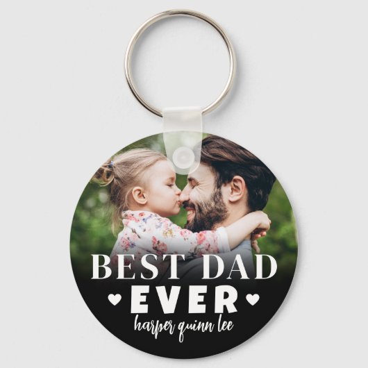 Best Pap Ever Photo Sleutelhanger (Achterkant)