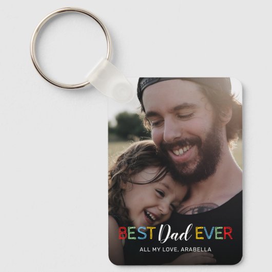 Best Pap Ever Photo Sleutelhanger (Voorkant)