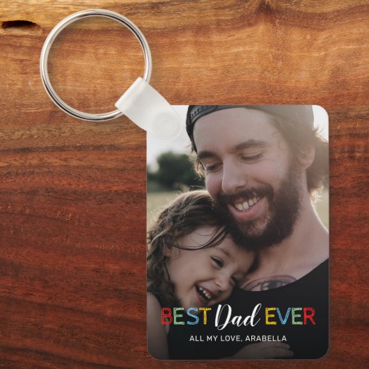 Best Pap Ever Photo Sleutelhanger (Voorkant)