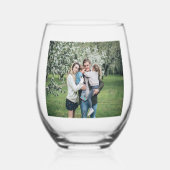 Best Pap Ever Photo Wijnglas Zonder Voet (Achterkant)