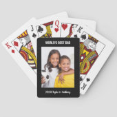 Best Pap Foto van de wereld Pokerkaarten (Achterkant)