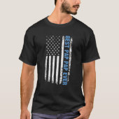 Best Pap Pap Ever 4th Of July American Flag Patrio T-shirt (Voorkant)