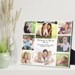 Best Pap Photo Collage ter wereld Fotoplaat<br><div class="desc">Geef 's werelds beste vader een aangepaste multi-foto collage plaquette die hij jarenlang zal koesteren. Je kunt je personaliseren met acht foto's van kinderen, andere familieleden, huisdieren, enz., de uitdrukking 'De beste vader van de wereld' personaliseren en hoe hij wordt aangepakt (papa, papa, enz.), en namen van kinderen en huisdieren...</div>