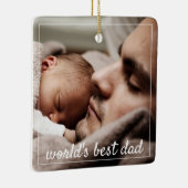 Best Pap Photo van de wereld Keramisch Ornament (Rechts)