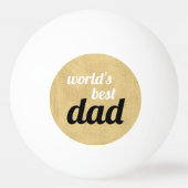 Best Pap Script Gold Black van de wereld Pingpongbal (Voorkant)