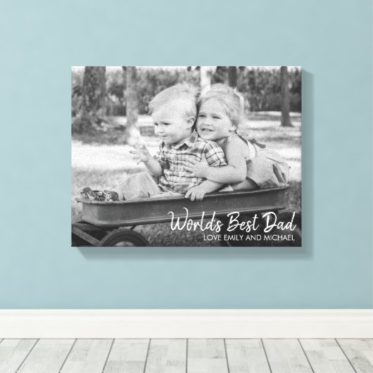 Best Pap Vaderdag Canvas afdrukken (Insitu (Houten vloer))