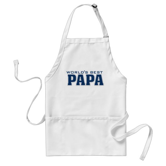 Best Papa Apron ter wereld Standaard Schort (Voorkant)