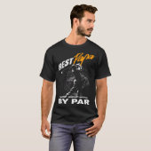 best papa by par  fathers day golf  Golfing T-shirt (Voorkant volledig)