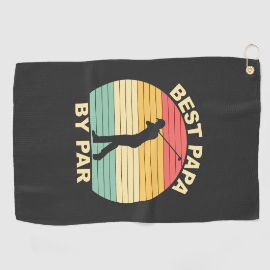 Best Papa by Par - Golfing Golfhanddoek (Horizontaal)