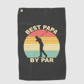 Best Papa by Par - Golfing Golfhanddoek (Voorkant)