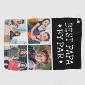 Best Papa door foto's kopiëren Golfhanddoek (Horizontaal)